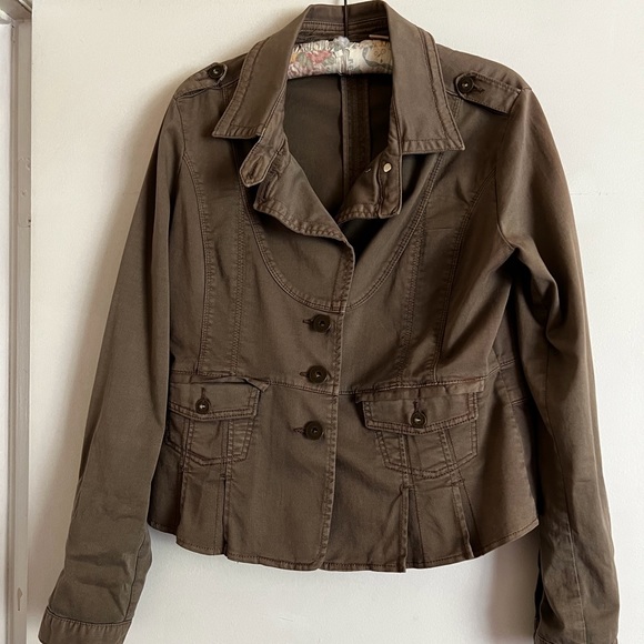 DKNY Jeans, utility jacket, size petite large. - Picture 1 of 3